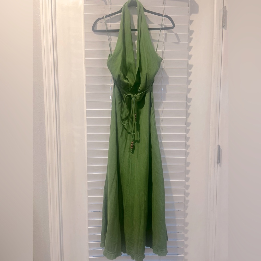 Zara Linen Blend Wrap Dress!!